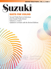 Suzuki Duets for Violins: Second Violin Parts to Selections from Suzuki Violin School Volumes 1,2,3 